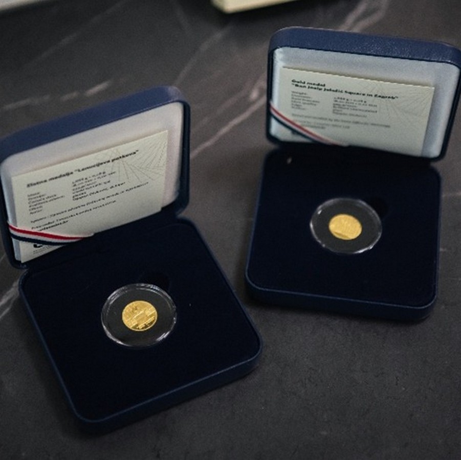 Zlatne medalje Hrvatske kovnice novca FOTO Iva Komesar